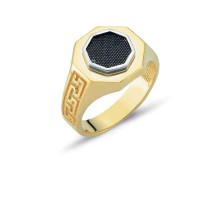 14K Solid Gold Men Ring