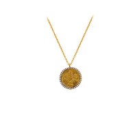 14K Solid Gold Ottoman Necklace