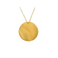 14K Solid Gold Plate Necklace