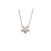 14K Solid Gold Star Necklace