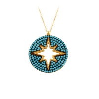 14K Solid Gold Star Necklace