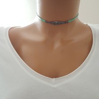 925 K Sterling Silver Choker Necklace