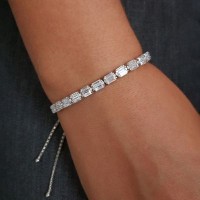 925K Silver Baguette Bracelet