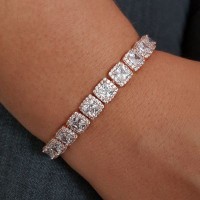 925K Silver Baguette Bracelet