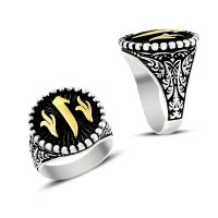 925K Sterling Silver Alif Men Ring