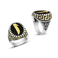 925K Sterling Silver Alif Men Ring