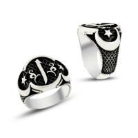 925K Sterling Silver Alif Men Ring