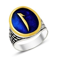 925K Sterling Silver Alif Men Ring