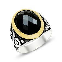 925K Sterling Silver Alif Waav Men Ring