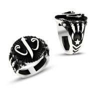 925K Sterling Silver Alif Waav Men Ring