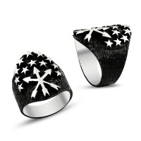 925K Sterling Silver Circassian Men Ring