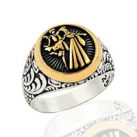 925K Sterling Silver Circassian Men Ring