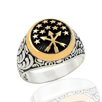 925K Sterling Silver Circassian Men Ring