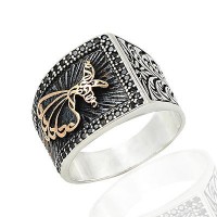 925K Sterling Silver Dervish Men Ring