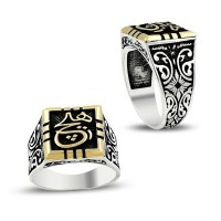 925K Sterling Silver İslamic Men Ring