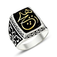 925K Sterling Silver İslamic Men Ring