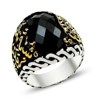 925K Sterling Silver İslamic Men Ring