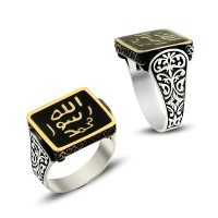 925K Sterling Silver İslamic Men Ring