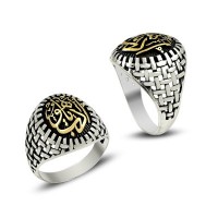 925K Sterling Silver İslamic Men Ring