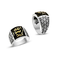 925K Sterling Silver İslamic Men Ring