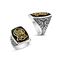 925K Sterling Silver İslamic Men Ring