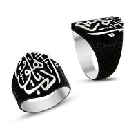 925K Sterling Silver İslamic Men Ring