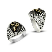 925K Sterling Silver K. Atatürk Men Ring