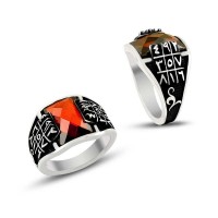 925K Sterling Silver Numberlogical Men Ring