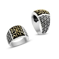 925K Sterling Silver Numerlogical Men Ring