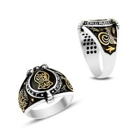 925K Sterling Silver Ottoman Men Ring