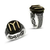 925K Sterling Silver Ottoman Men Ring