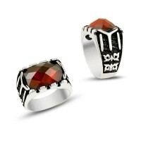 925K Sterling Silver Ottoman Men Ring