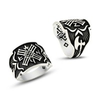 925K Sterling Silver Ottoman Men Ring