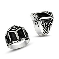 925K Sterling Silver Ottoman Men Ring