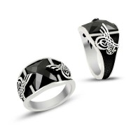 925K Sterling Silver Ottoman Men Ring