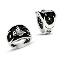 925K Sterling Silver Ottoman Men Ring