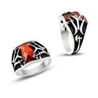 925K Sterling Silver Ottoman Men Ring