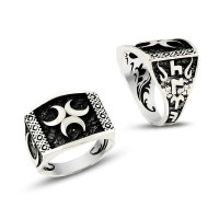 925K Sterling Silver Ottoman Men Ring