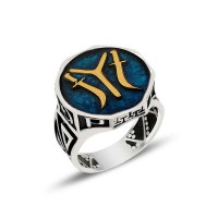 925K Sterling Silver Ottoman Men Ring