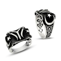 925K Sterling Silver Ottoman Men Ring