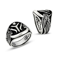 925K Sterling Silver Ottoman Men Ring