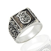 925K Sterling Silver Ottoman Men Ring