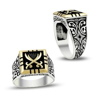 925K Sterling Silver Sword Men Ring