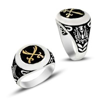 925K Sterling Silver Sword Men Ring