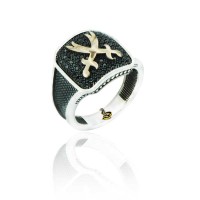 925K Sterling Silver Sword Men Ring