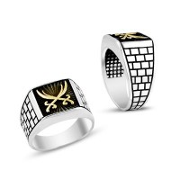 925K Sterling Silver Sword Men Ring