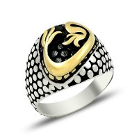 925K Sterling Silver Waav Men Ring