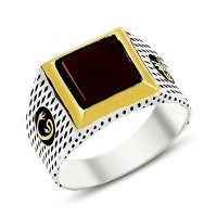 925K Sterling Silver Waav Men Ring