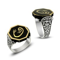 925K Sterling Silver Waav Men Ring