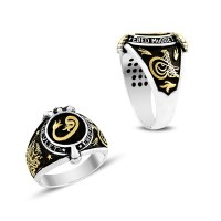 925K Sterling Silver Waav Men Ring